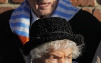 Survivors and relatives attend a ceremony at the Auschwitz-Birkenau former Nazi German concentration and extermination camp, in Oswiecim, Poland, Monday, Jan. 27, 2025. 
(Czarek Sokolowski / AP Photo)