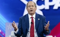 Texas Attorney General Ken Paxton speaks during the Conservative Political Action Conference, CPAC 2024, Feb. 23, 2024. 
(Jose Luis Magana / AP Photo)