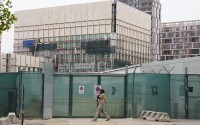 A view of the construction site of the new U.S. Consulate, in Milan, Italy, Wednesday, Oct. 7, 2026. 
(Luca Bruno / AP Photo)