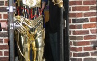 C-3PO’s leg from Star Wars  is commonly mistaken to be gold, even though it is silver.
(RW / MediaPunch / IPX via AP Photo)