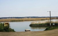 The Missouri River runs along the northern border of the Santee Sioux Reservation. The tribe needs $53 million to drill a pipeline under the river to connect with a water system in South Dakota. 
(Jerry L Mennenga / Flatwater Free Press)