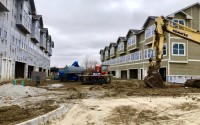 Rows at Coventry, under construction near 207th and Q Streets in Douglas County, will offer hard-to-find price point in new construction market. (Cindy Gonzalez / Nebraska Examiner)