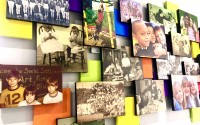 A collage of Kids Can history, which harkens back  to its 1908 founding in South Omaha as a part of the national Social Settlement movement to help immigrants. Based on a Nebraska Survey, most favor state investment in child care and early learning. (Cindy Gonzalez / Nebraska Examiner)