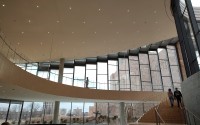 A beautiful view from the new expansion of the Joslyn Art Museum, to the old, and sacred.
(Austin Petak / The Daily Record)