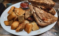 The Reuben's fries were decent, and I do love sauerkraut. This could be an alright choice if you need to find a palace to dine with a vegan. I'm not saying you will love it or anything. 
(Austin Petak / The Daily Record)