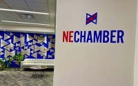 The Lincoln headquarters of the Nebraska Chamber of Commerce and Industry is a short walk from the Nebraska Capitol. 
(Cindy Gonzalez / Nebraska Examiner)