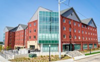 Creighton University’s Magis Hall opened this week as the school’s latest development project helping to change the face of downtown Omaha. 
(Photo courtesy of Creighton University)