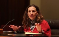State Sen. Danielle Conrad of Lincoln made Legislative Bill 16 her priority legislation for the recent session. The bill, which was signed by Gov. Jim Pillen in March, recognizes certain out-of-state licenses and provides pathways for those with military experience and opportunities for individuals with criminal records. 
(Photo courtesy of the Nebraska Legislature)