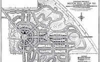 Milton Hill, a neighborhood designed and developed by the United States Housing Corporation in Alton, Ilinois.
 (MIT National Archives)
