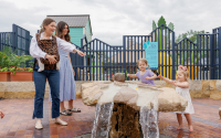 Attendees experience the interactive and adventurous Sofia's Play Garden within Lauritzen Gardens at 100 Bancroft street in South Omaha. 
(Courtesy of Ennis Anderson, CEO)