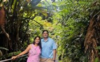 Endocrinologist Dr. Manikya Kuriti and her husband, Dr. Vinay Nidadavolu, pose for a photo. The couple are H-1B doctors in Louisville who see patients in the surrounding rural communities.
 (Courtesy of Dr. Manikya Kuriti)