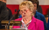 State Sen. Lou Ann Linehan of Elkhorn, chair of the Legislature’s Revenue Committee,  Aug. 5, 2024. 
(Zach Wendling / Nebraska Examiner)