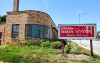 An apartment complex of about 330 units would rise southeast of 48th and Dodge Streets. The landmark Pittman veterinarian structure would be repurposed and incorporated into the design.  (David Schildman / The Daily Record)