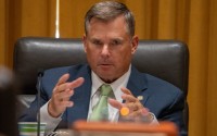 State Sen. Brad von Gillern of the Elkhorn area is chair of the Legislature’s Revenue Committee, which is targeting business incentives and proposing other program cuts to help address the state’s projected budget deficit. July 29, 2024. 
(Zach Wendling / Nebraska Examiner)