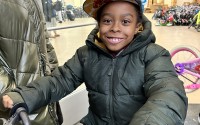 In 2008, Free Bikes 4 Kidz was born as a one-time hobby in a two-car garage, when a group of passionate cyclists collected, refurbished, and gave away 250 bikes over a two-week period, then the following year – 5,000 bikes, and only grew from there.
(Free Bikes 4 Kidz)