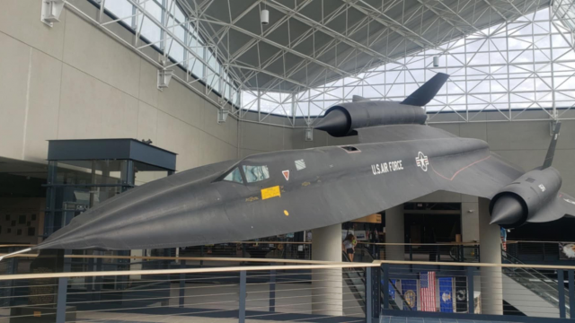 An SR-71 – nicknamed Blackbird – greets visitors to the Strategic Air Command and Aerospace Museum near Ashland. 
(Tim Trudell / The Daily Record)