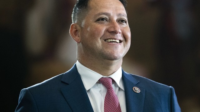 Rep. Tony Gonzales, R-Texas, is seen in the U.S. Capitol, July 14, 2022, in Washington.
(Tom Williams / Pool photo via AP, File)