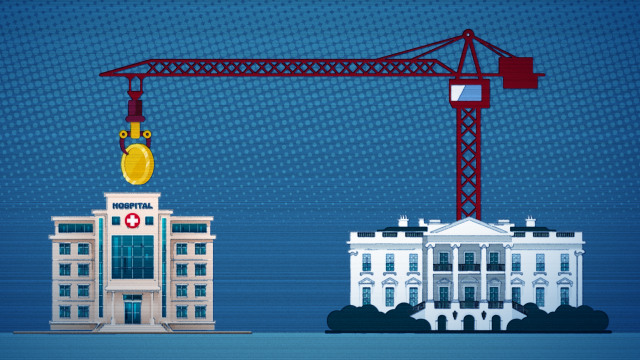 The federal government is clawing back nearly $100 million already disbursed to Nebraska public health programs. Vaccination programs, opioid treatment and infectious disease prevention will face impacts around the state. 
(Illustration by Hanscom Park Studio via Flatwater Free Press)