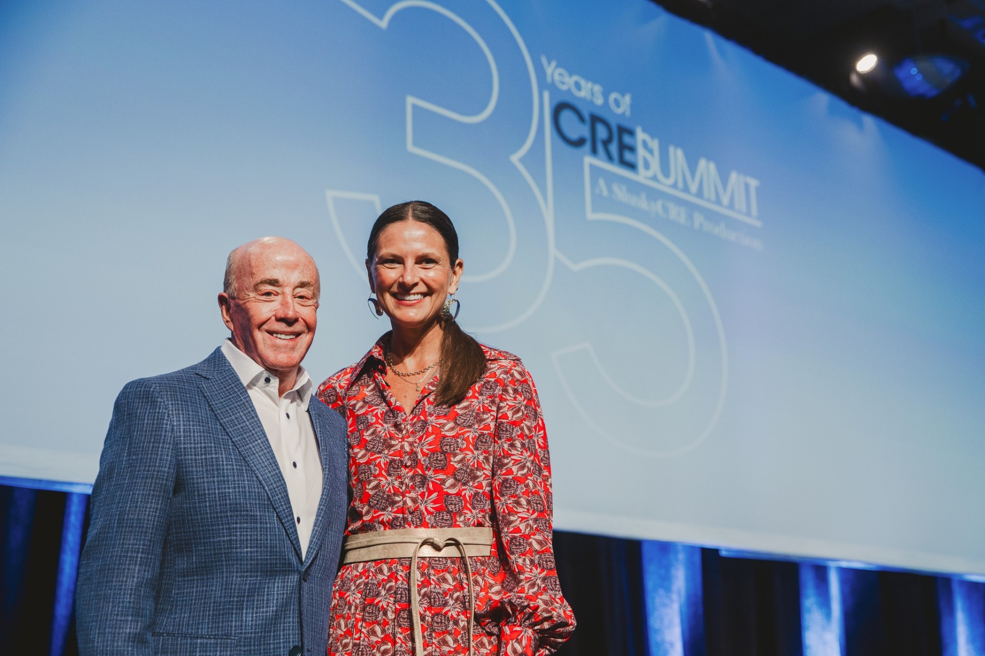 Founder of the Annual CRE Summit Jerry Slusky (left) and Senior Vice President Chris Mensinger.<br />(Courtesy of CRE Summit)