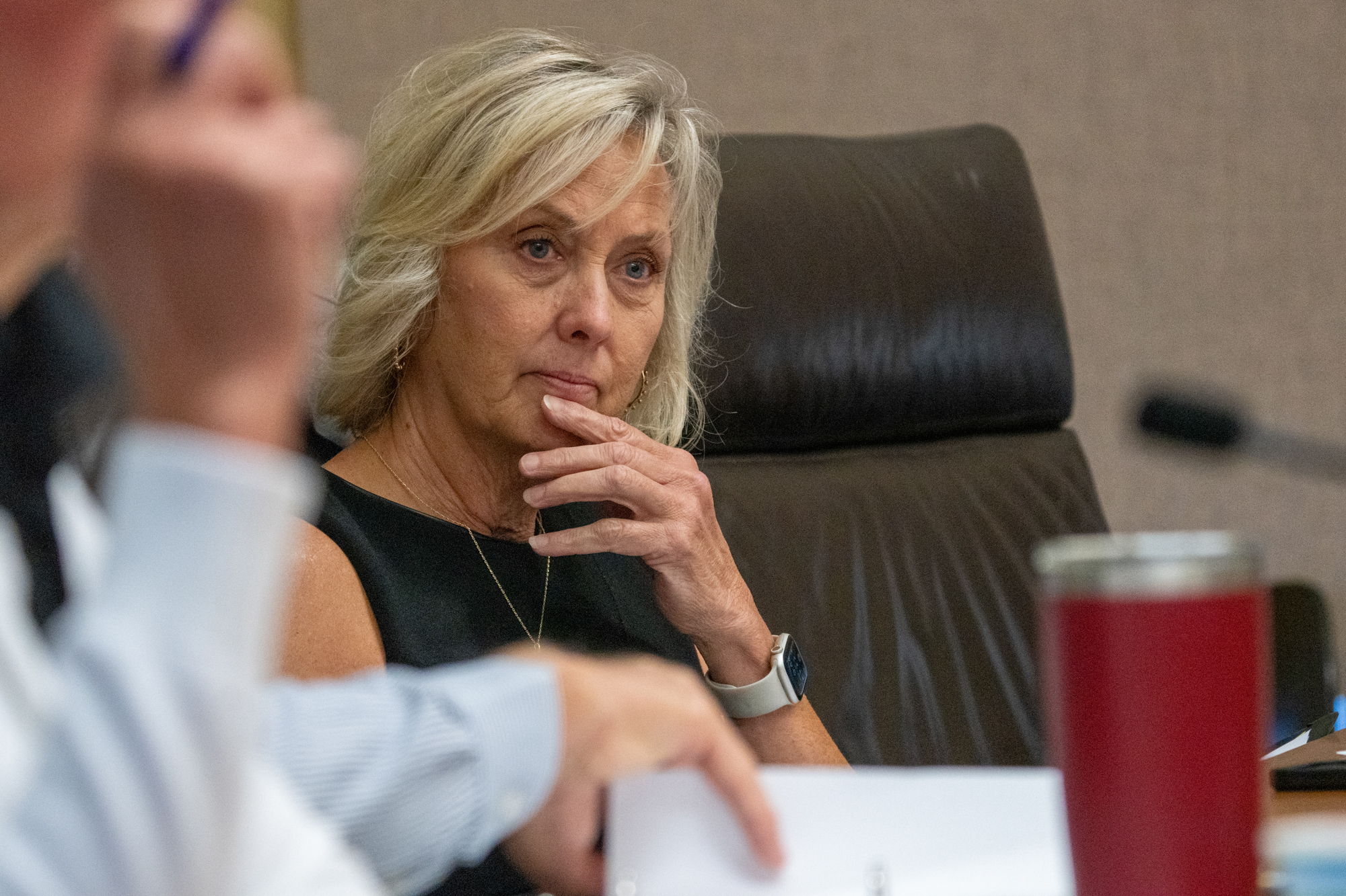 State Sen. Lynne Walz of Fremont. Aug. 1, 2024.<br />(Zach Wendling / Nebraska Examiner)